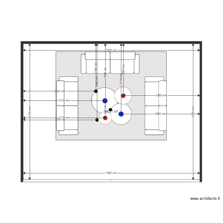 Salon. Plan de 0 pièce et 0 m2