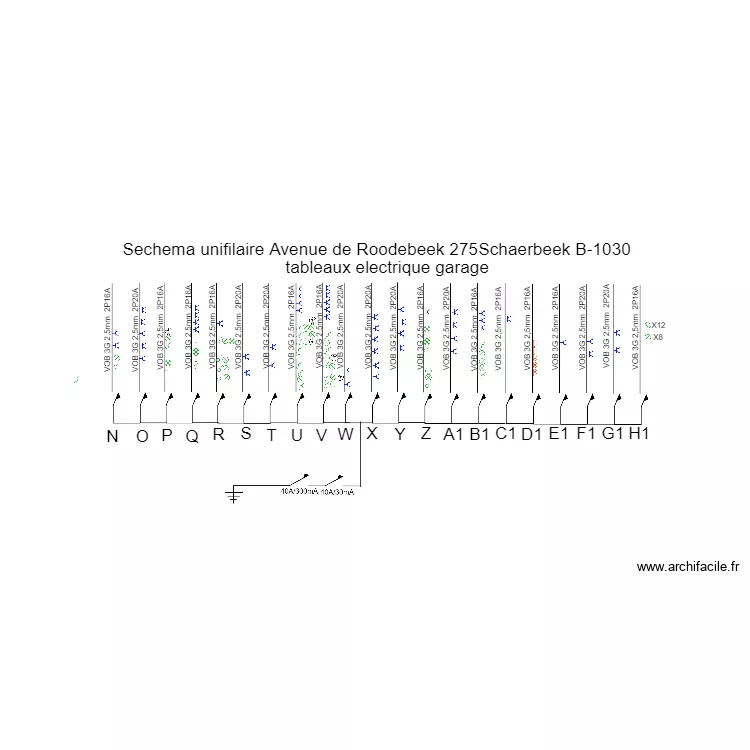 Roodebeek elec. Plan de 
