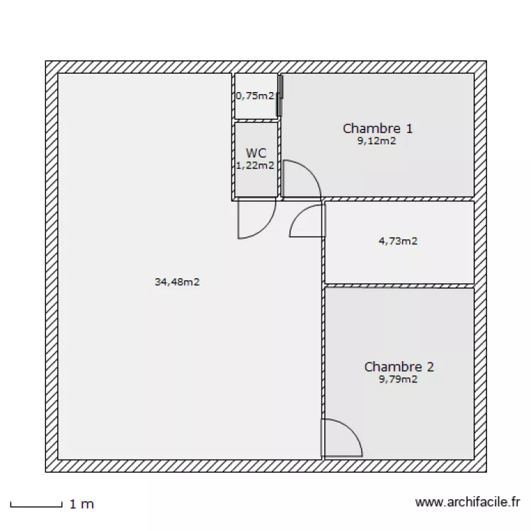 Maison Thierry Bis. Plan de 