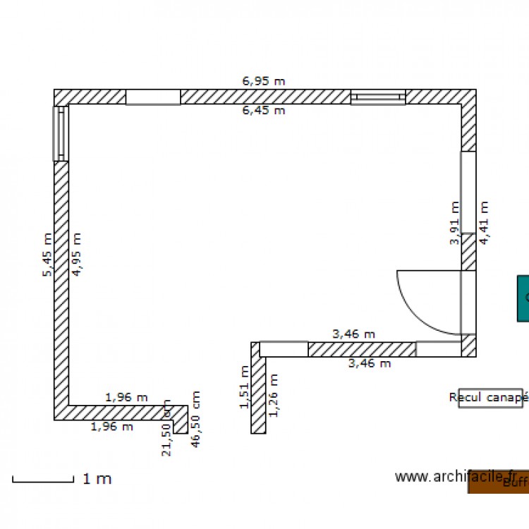 Salon. Plan de 0 pièce et 0 m2