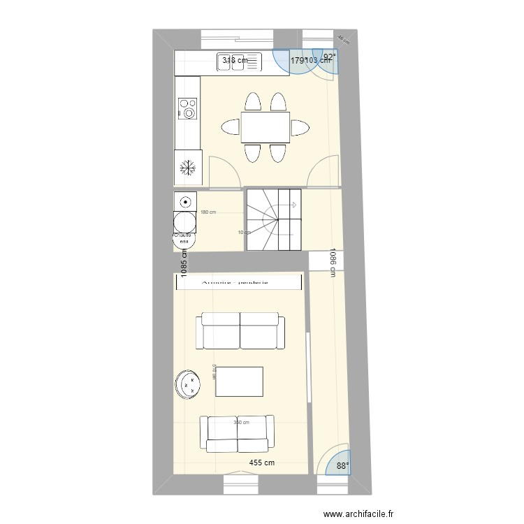 JEANMOULIN PROJET 2 RDC. Plan de 0 pièce et 0 m2
