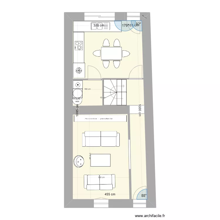 JEANMOULIN PROJET 2 RDC. Plan de 
