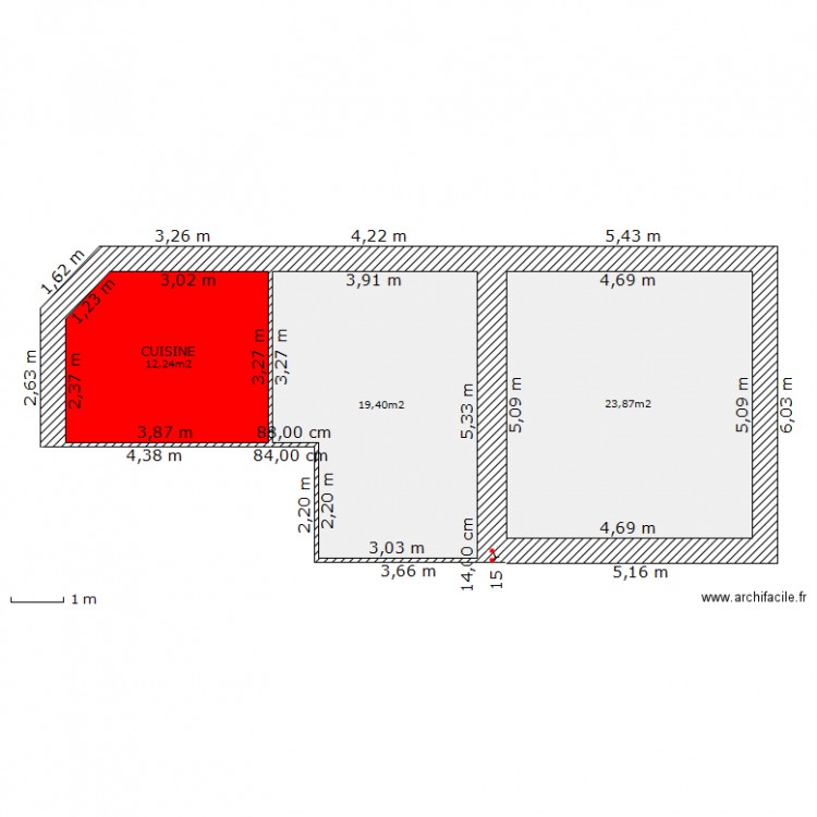 VILLARIES rdc. Plan de 0 pièce et 0 m2