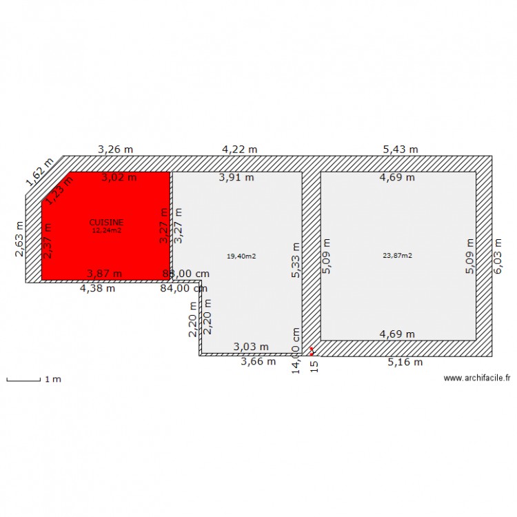 VILLARIES rdc. Plan de 0 pièce et 0 m2