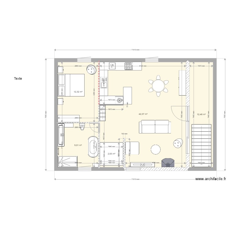 projet 43. Plan de 0 pièce et 0 m2