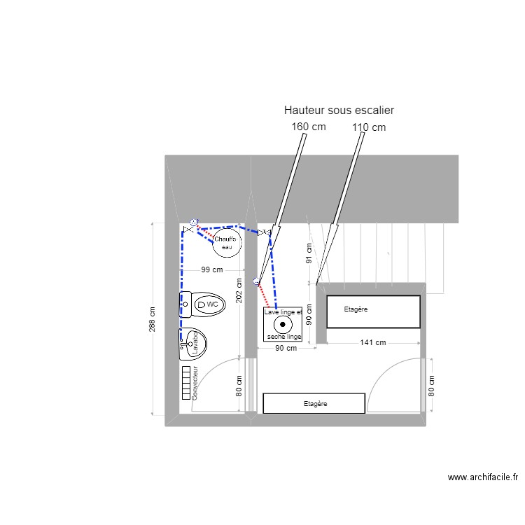 WC Mallassagne. Plan de 0 pièce et 0 m2