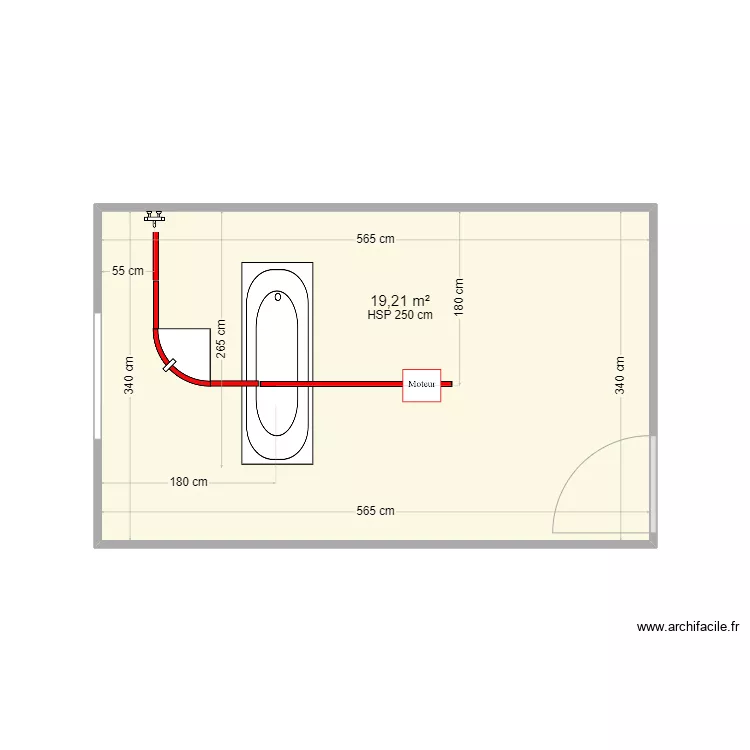 EHPAD LE VILLAGE 31 SALLE BALNEO Rail 2M. Plan de EHPAD LE VILLAGE 31 SALLE BALNEO Rail 2M. Plan de