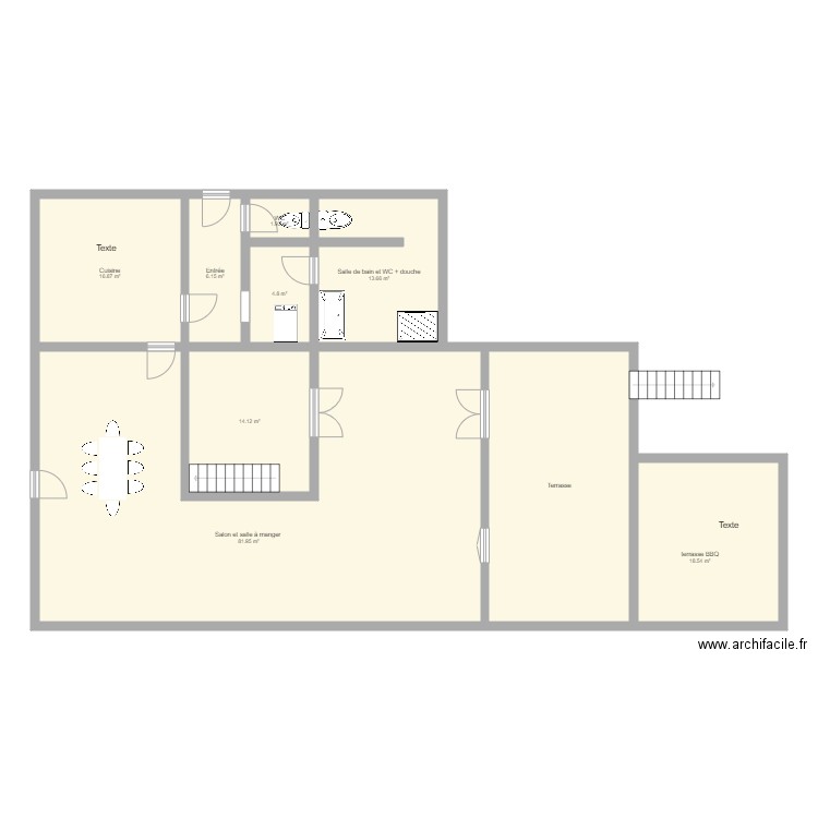 Florifoux RDC. Plan de 0 pièce et 0 m2