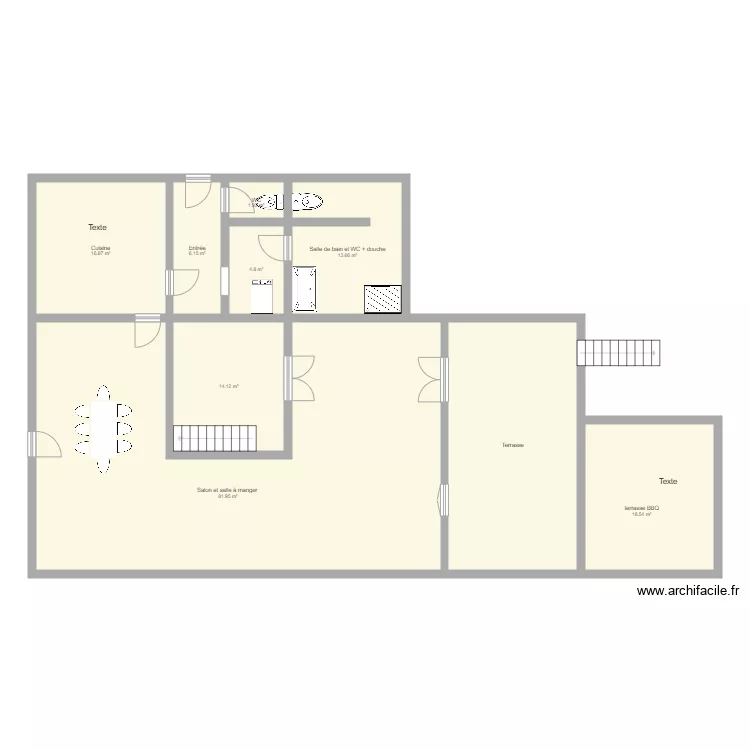 Florifoux RDC. Plan de Florifoux RDC. Plan de