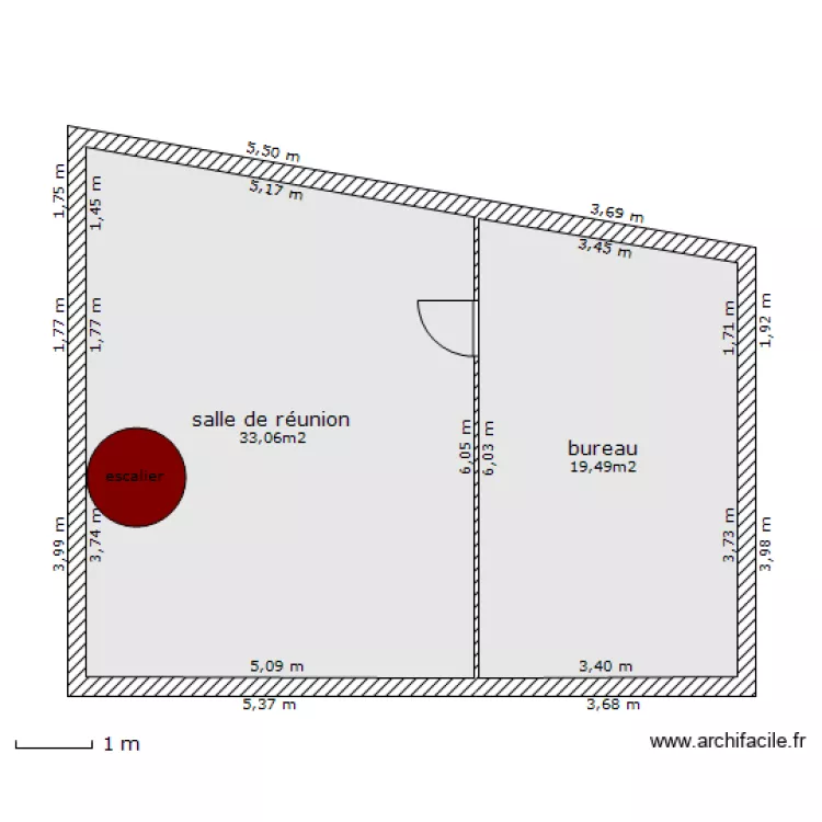 dufour futur 1e etage. Plan de 