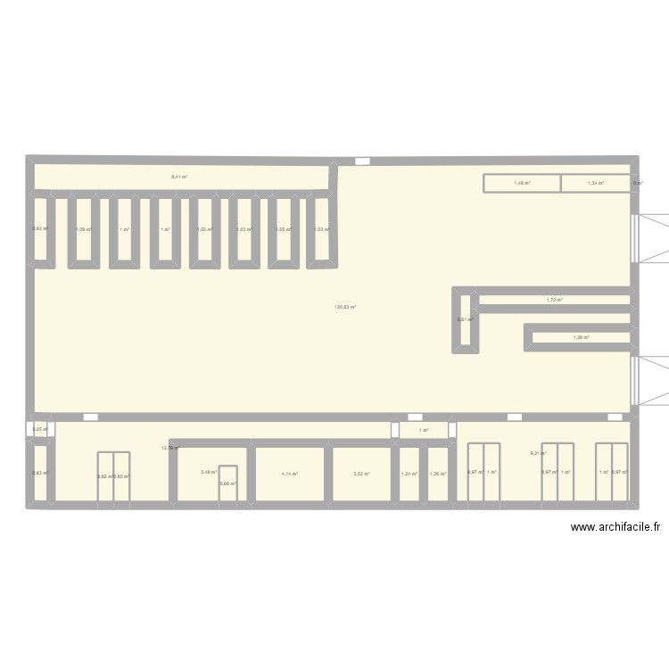 grenke. Plan de 35 pièces et 190 m2