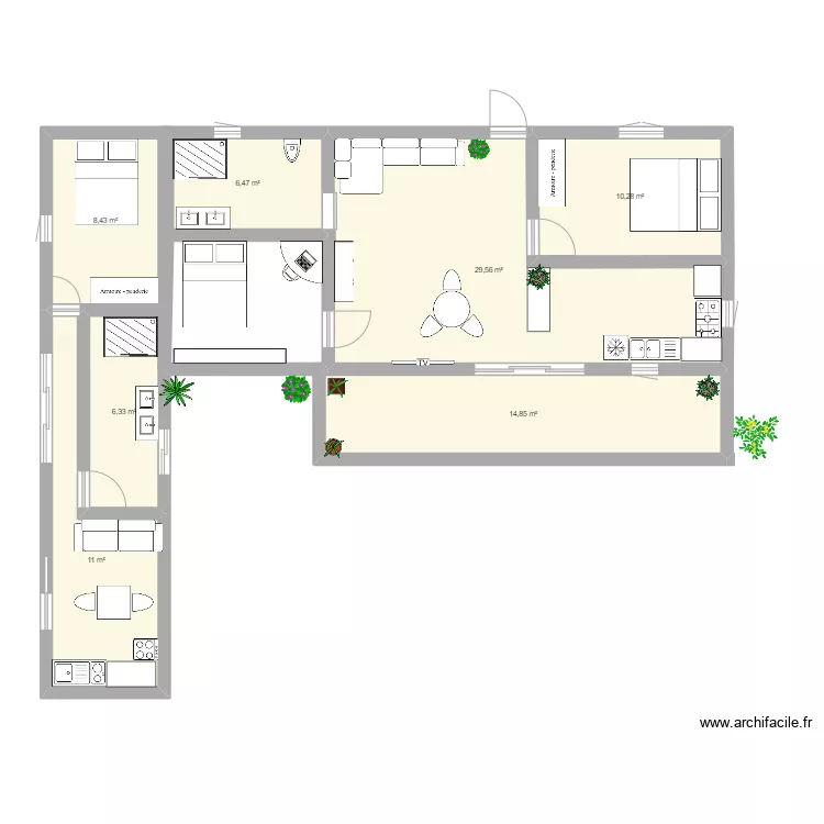 maison. Plan de maison. Plan de