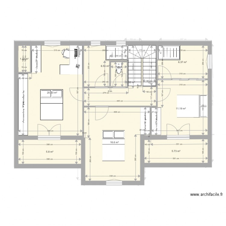 TALENCE AVEC ETAGE CHRIS. Plan de 0 pièce et 0 m2