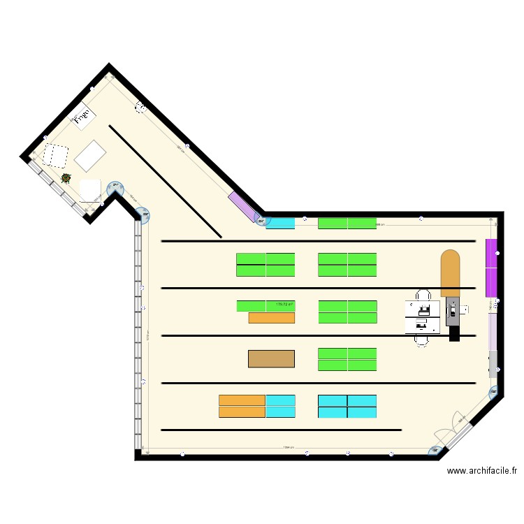 plan aménagé 2 elec. Plan de 0 pièce et 0 m2