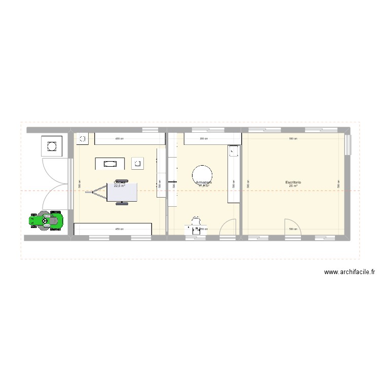 Oficina de armazenamento. Plan de 0 pièce et 0 m2