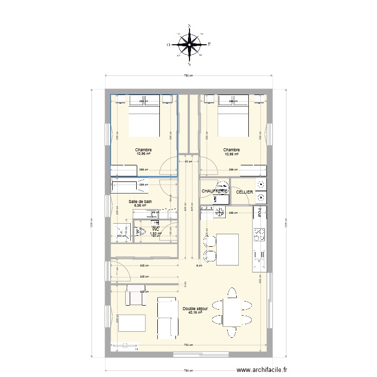 PROGET 4 90m. Plan de 0 pièce et 0 m2