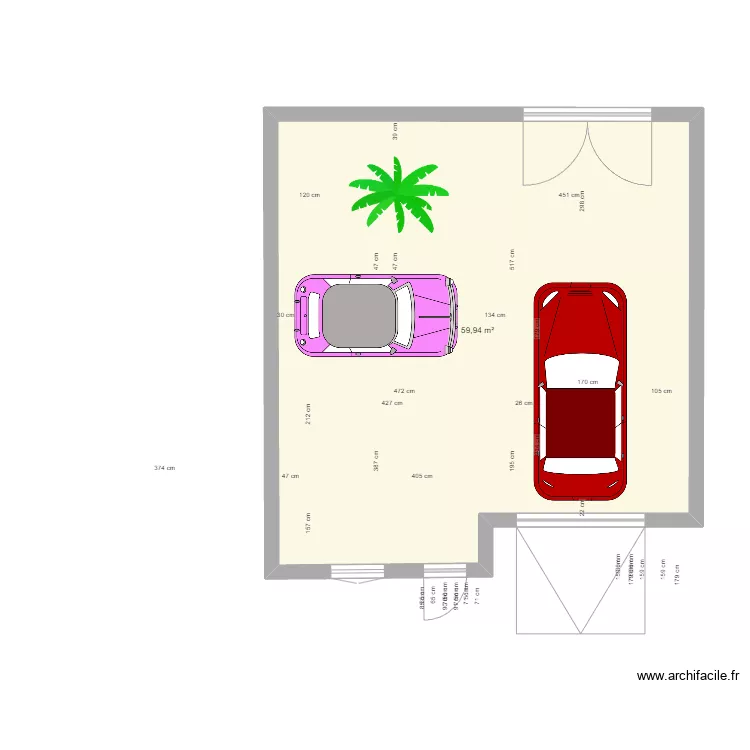 Entr&eacute;e. Plan de 