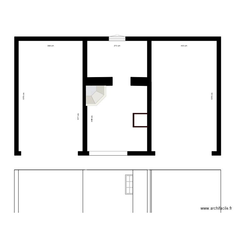 REZ DE JARDIN. Plan de 0 pièce et 0 m2