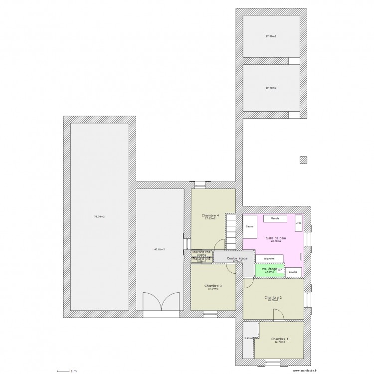 Définitif ET1. Plan de 0 pièce et 0 m2