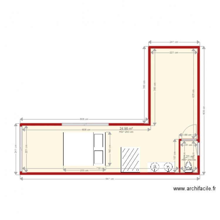 Maison Habitation. Plan de 0 pièce et 0 m2