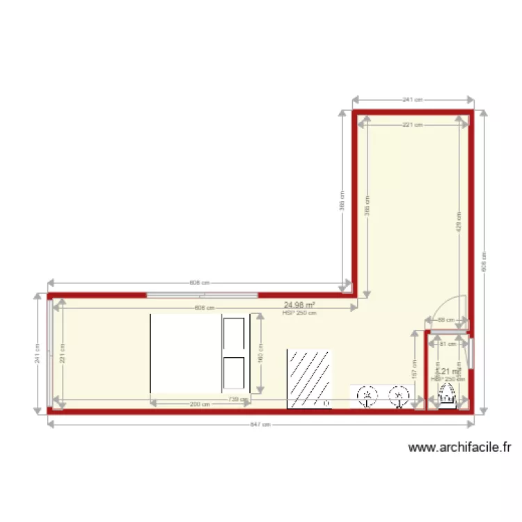 Maison Habitation. Plan de 