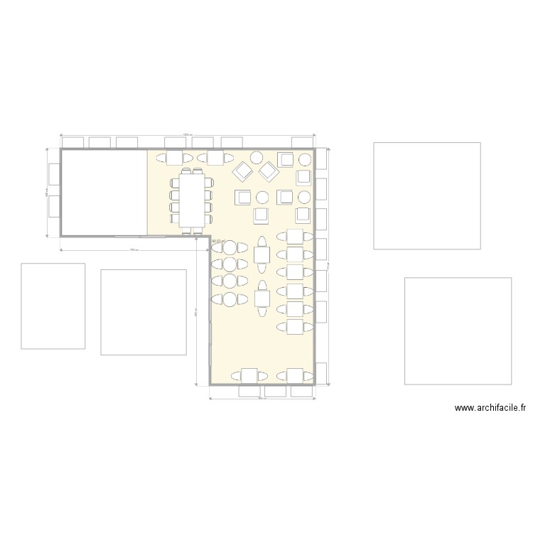 terrasse boxin. Plan de 0 pièce et 0 m2