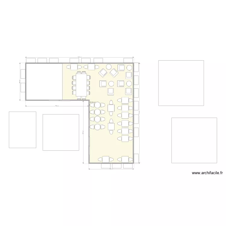 terrasse boxin. Plan de 