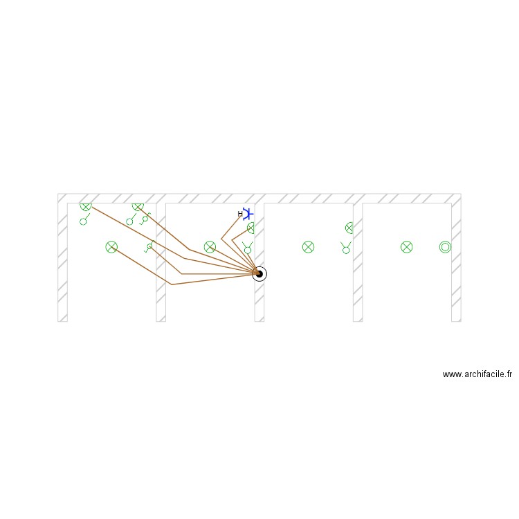 pavillon. Plan de 0 pièce et 0 m2