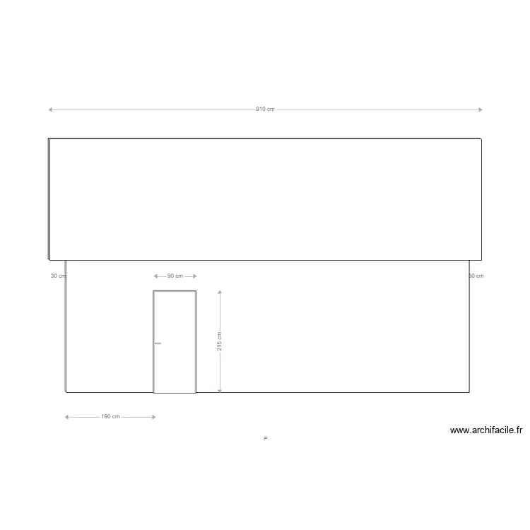 Fa&ccedil;ade ouest . Plan de 