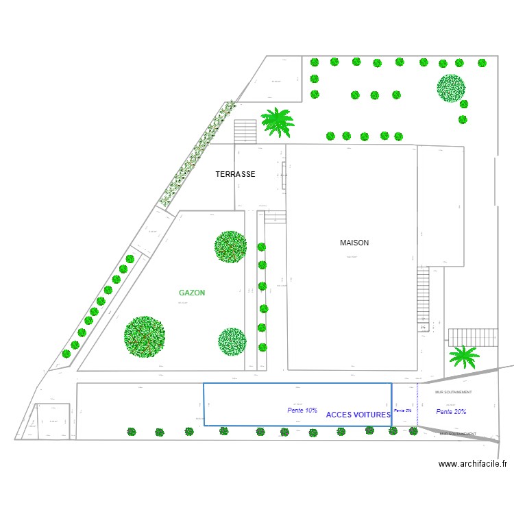 Mon extérieur toutes côtes definitif. Plan de 0 pièce et 0 m2