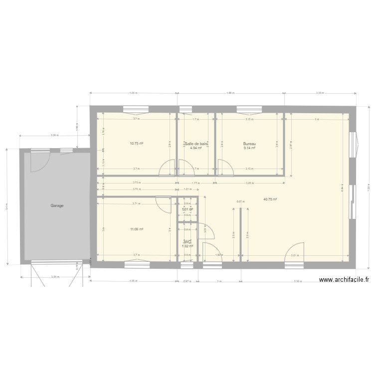 Maison Puilacher plan. Plan de 0 pièce et 0 m2