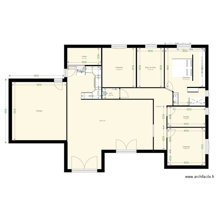 plan maison 1. Plan de 0 pièce et 0 m2