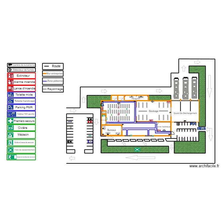 plan interieur. Plan de 39 pièces et 108 m2