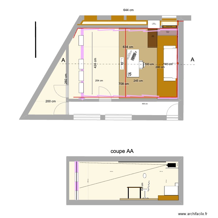 Bierges - Montage_son - sans escalier - V10.5. Plan de 2 pièces et 52 m2