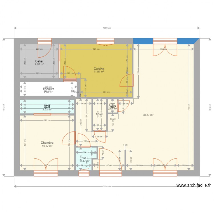 RDC 1. Plan de 0 pièce et 0 m2