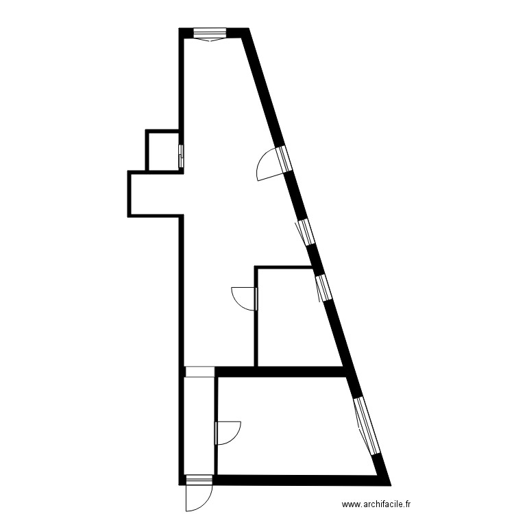 VALLE. Plan de 4 pièces et 51 m2