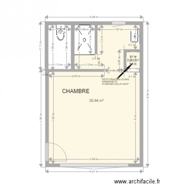 EXEMPLE CEVENNES. Plan de 0 pièce et 0 m2