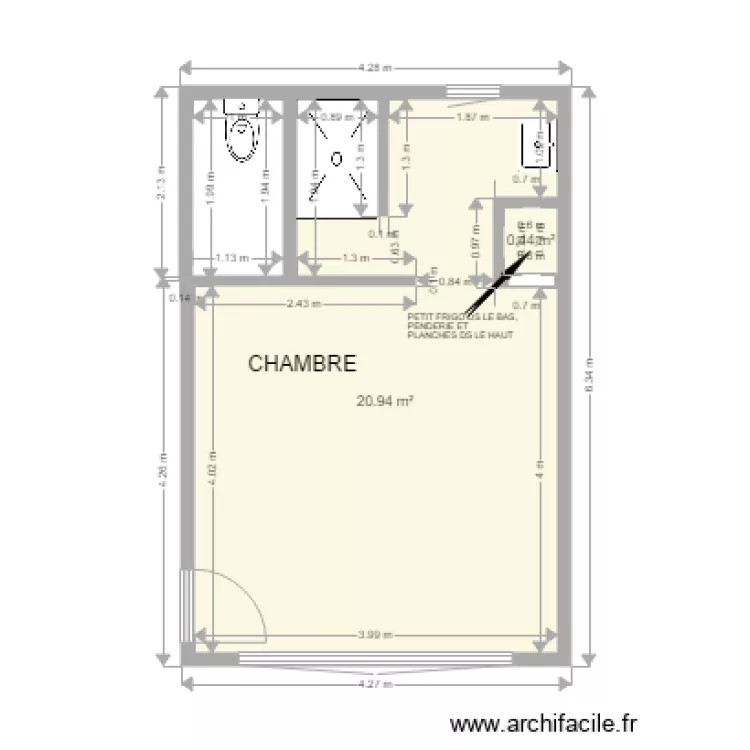 EXEMPLE CEVENNES. Plan de 