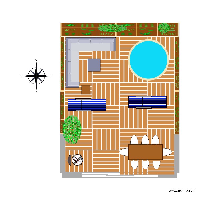 jardin palissades. Plan de 0 pièce et 0 m2