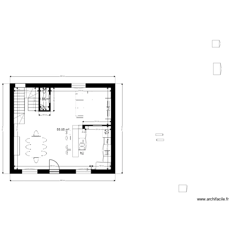 etage 2. Plan de 