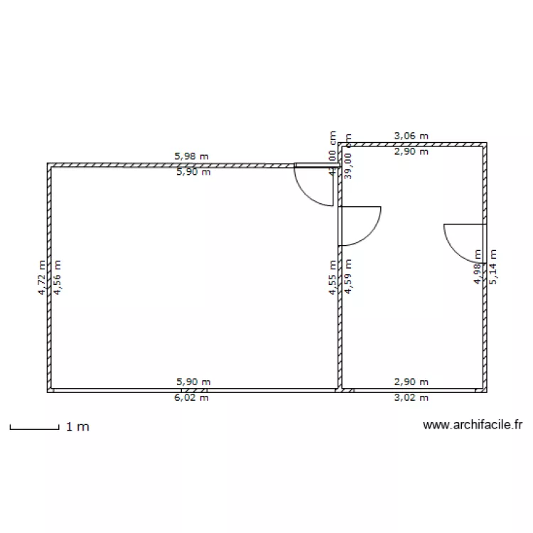 bureau centre medical. Plan de 