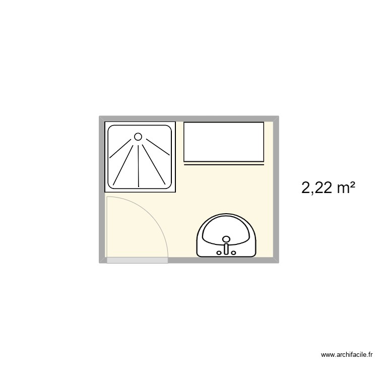 Salle de douche Pornichet. Plan de 0 pièce et 0 m2