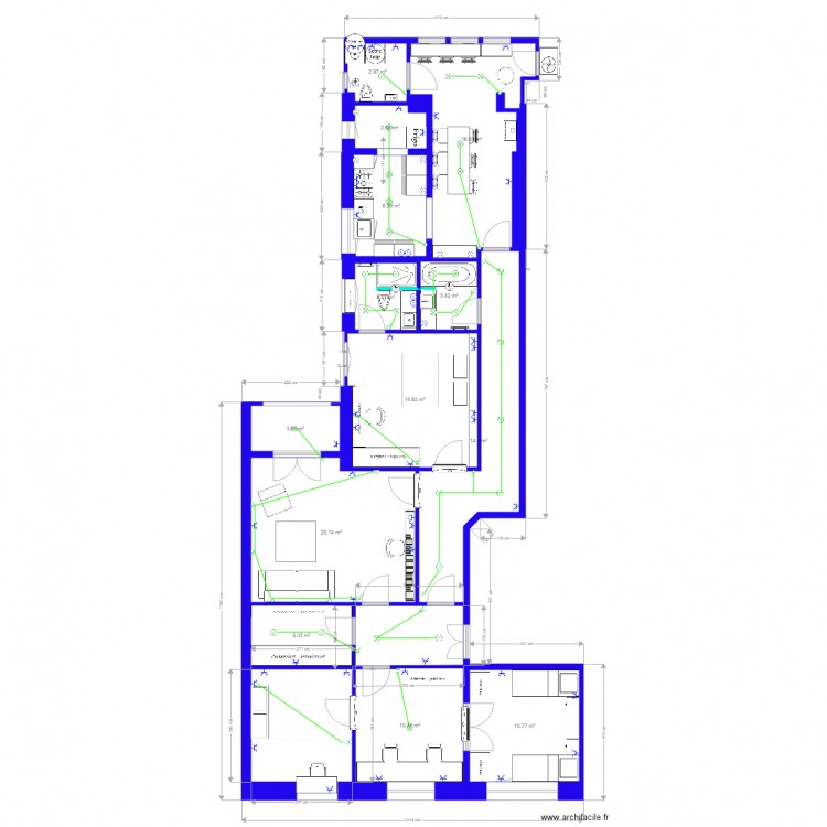 plan sao felix 11 bis elec. Plan de 0 pièce et 0 m2