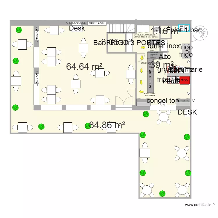 CUISINE JULIEN version LIGHT. Plan de CUISINE JULIEN version LIGHT. Plan de