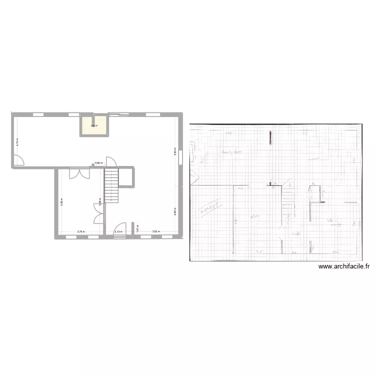 plan maison 3. Plan de 1 et 3 m² plan maison 3. Plan de 1 et 3 m²
