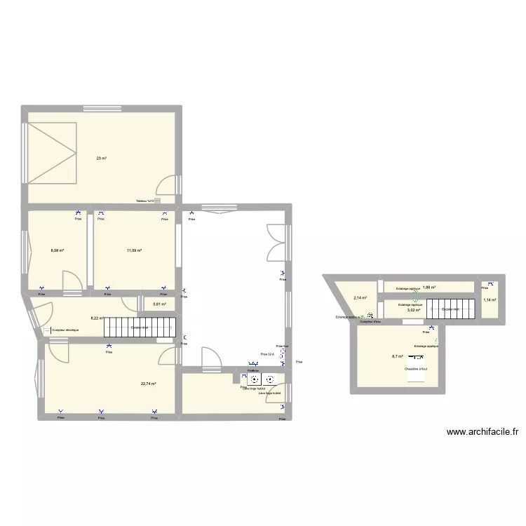 Matthias Manto. Plan de 11  et 91 m²