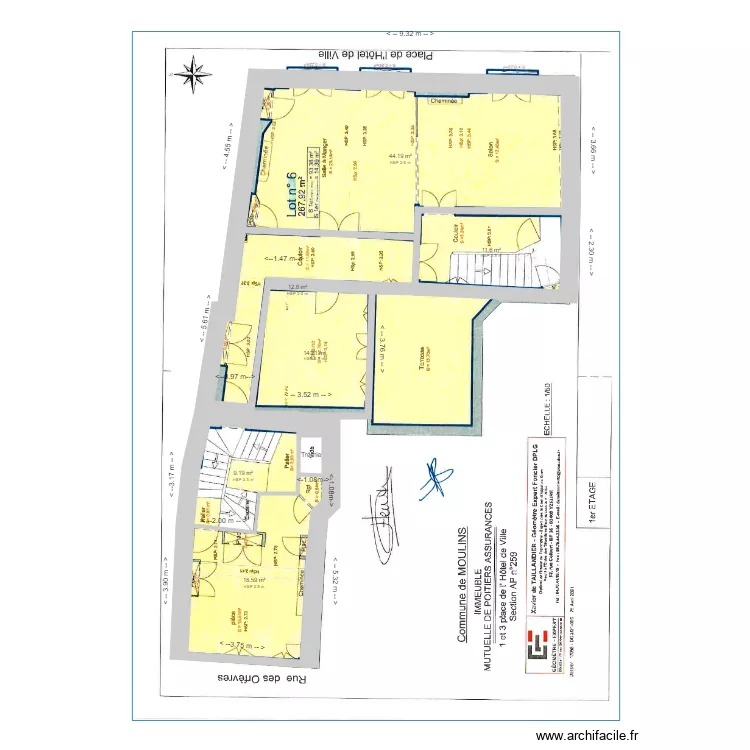FLEURY - R+1. Plan de 