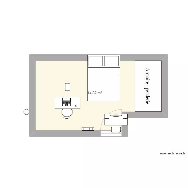 chambre . Plan de 
