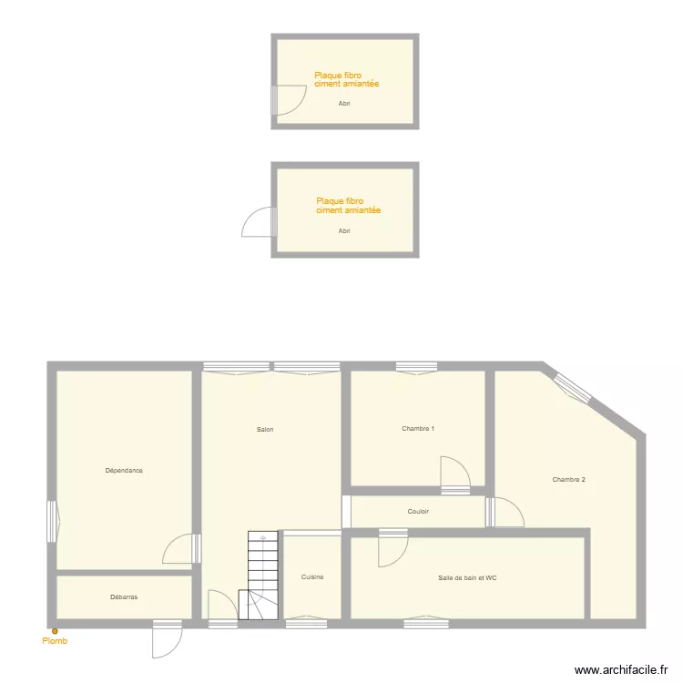 Croquis POITIER. Plan de 