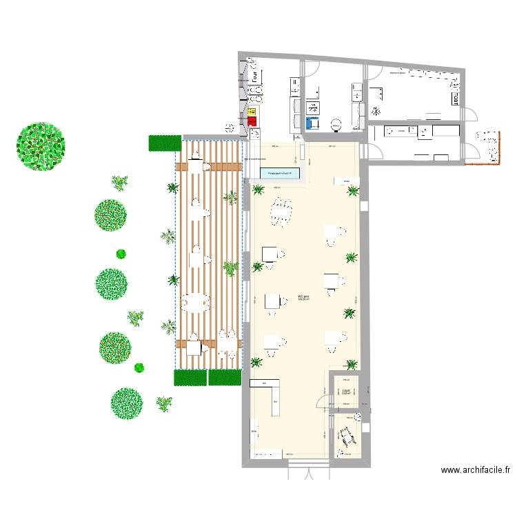 Chai 2. Plan de 2 pièces et 127 m2